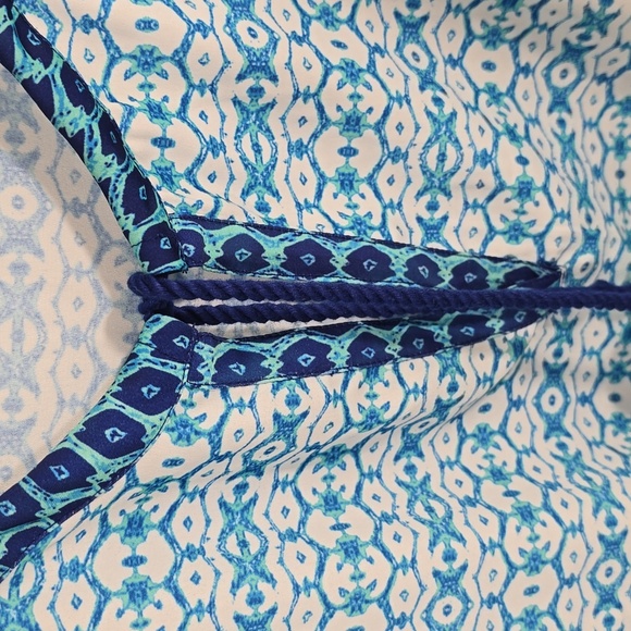{Cabana Life} Aruba Blues Tassel Blouse - Size Large - Picture 11 of 17